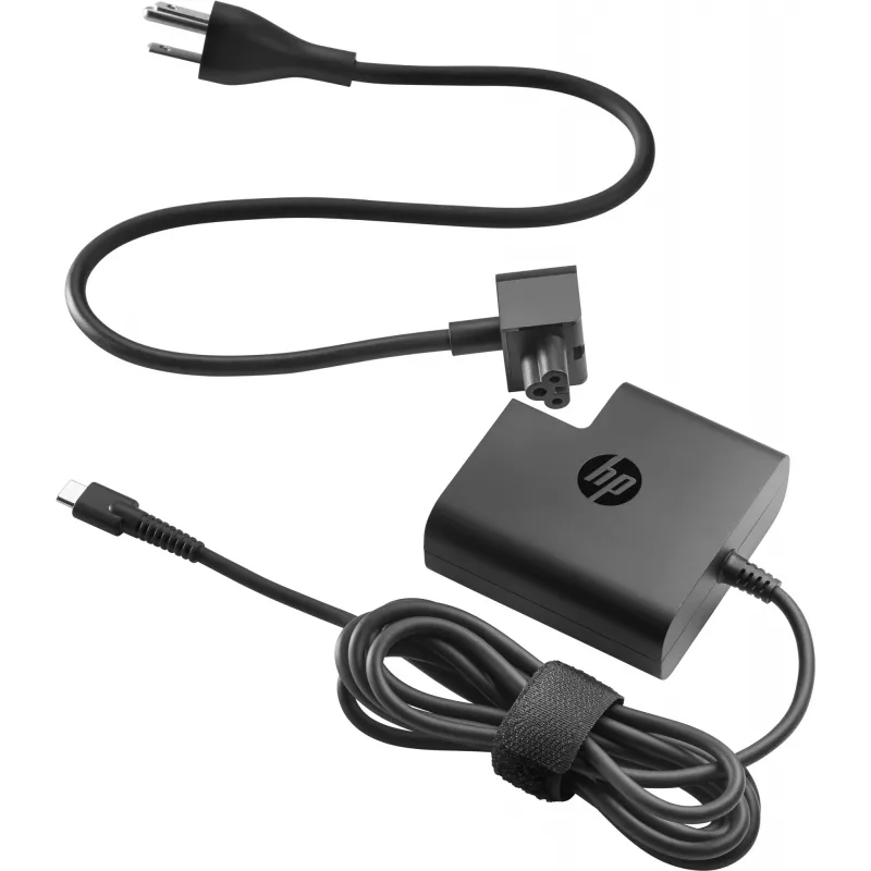 HP 65W fonte de alimentação USB-C, interior, AC, preto