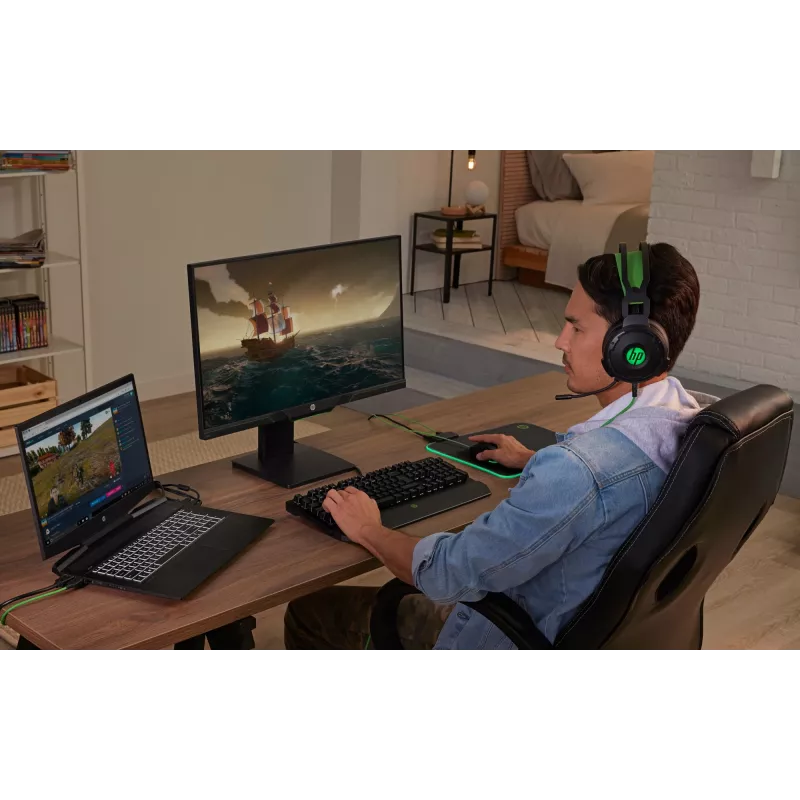 HP Pavilion Gaming teclado 800, tamanho completo (100%), com fios, USB, mecânico, preto