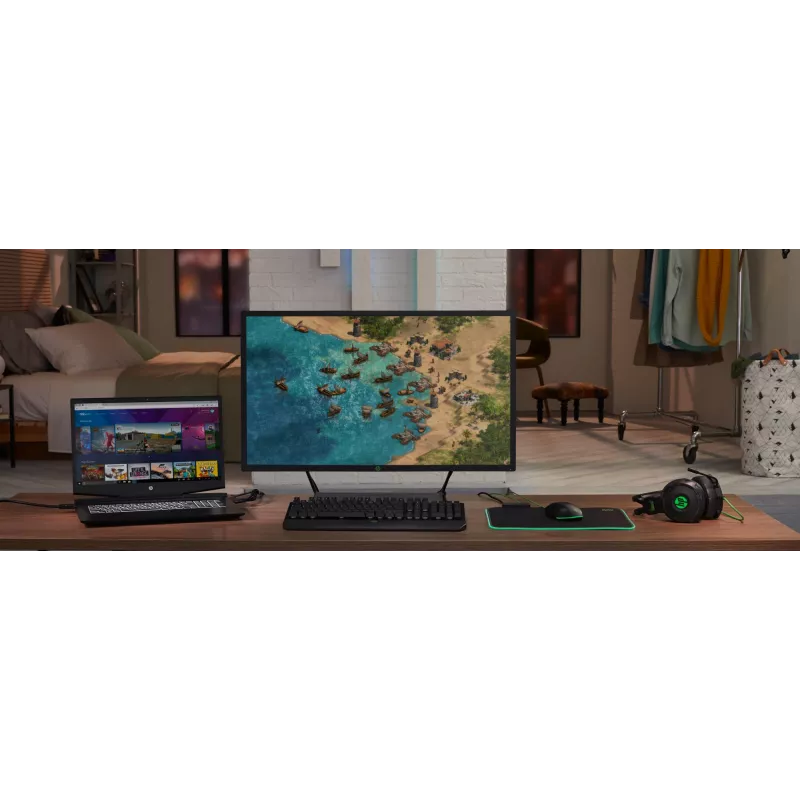 HP Pavilion Gaming teclado 800, tamanho completo (100%), com fios, USB, mecânico, preto