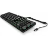 HP Pavilion Gaming teclado 550, tamanho completo (100%), com fios, USB, LED, preto