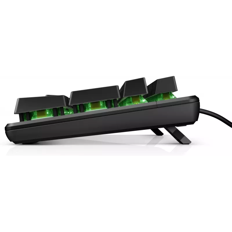 HP Pavilion Gaming teclado 550, tamanho completo (100%), com fios, USB, LED, preto