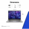 HP ZBook 8 G1i estação de trabalho móvel de 16 polegadas, Intel Core Ultra 7 255H, 32GB, 1TB SSD, NVIDIA RTX 500 Ada 4GB, Windows 11 Pro