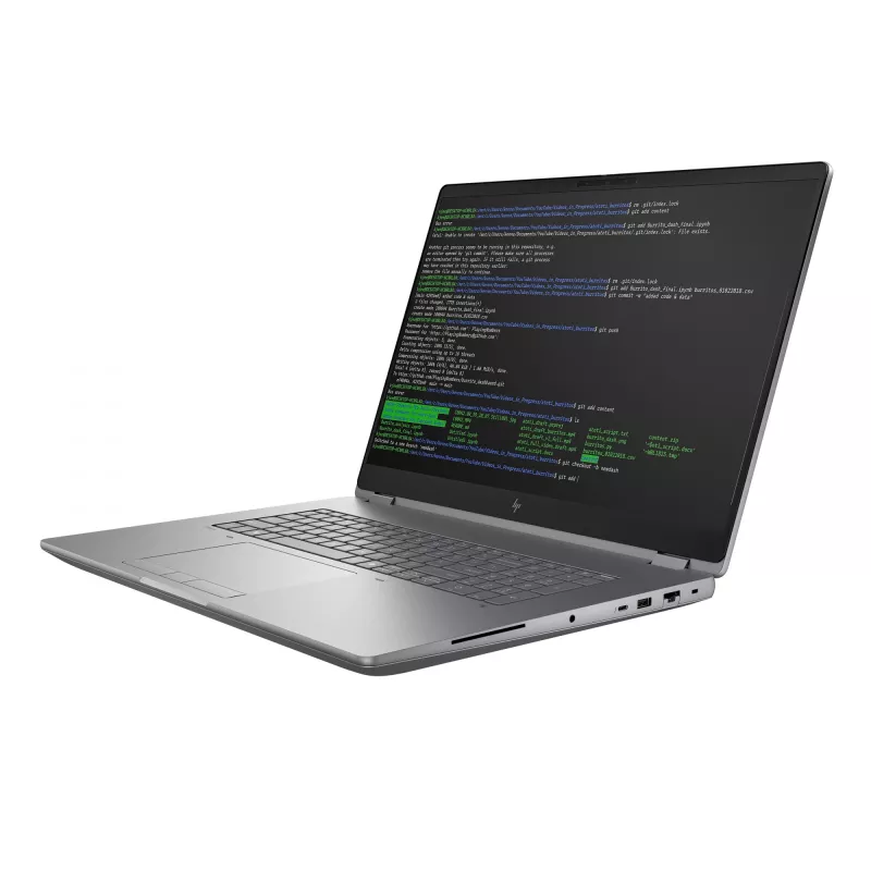 HP ZBook Fury G1i estação de trabalho móvel Intel Core Ultra 9 285HX 45,7 cm (18 polegadas) WQXGA 64 GB DDR5-SDRAM 2 TB SSD NVIDIA RTX PRO 2000 Blackwell Wi-Fi 7 (802.11be) Windows 11 Pro AI Workstation, AI PC prateado
