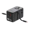 Verbatim Charge 'n' Travel 70W 2C Adaptador de viagem universal retrátil Preto