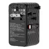 Verbatim Charge 'n' Travel 70W 2C Adaptador de viagem universal retrátil Preto