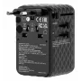 Verbatim Charge 'n' Travel 100W Adaptador de viagem universal com cabo retrátil Preto