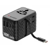 Verbatim Charge 'n' Travel 100W Adaptador de viagem universal com cabo retrátil Preto