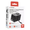 Verbatim Charge 'n' Travel 100W Adaptador de viagem universal com cabo retrátil Preto