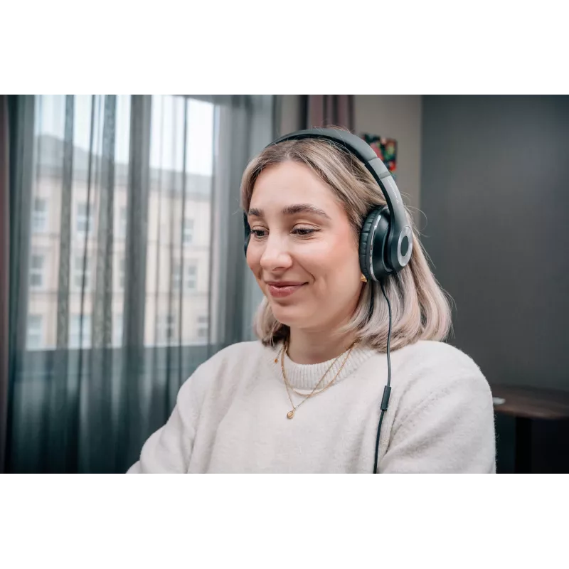 Verbatim TruSound Auscultador USB-C, Com fios, Música/dia a dia, 20 - 20000 Hz, 200,9 g, Auscultador, Preto