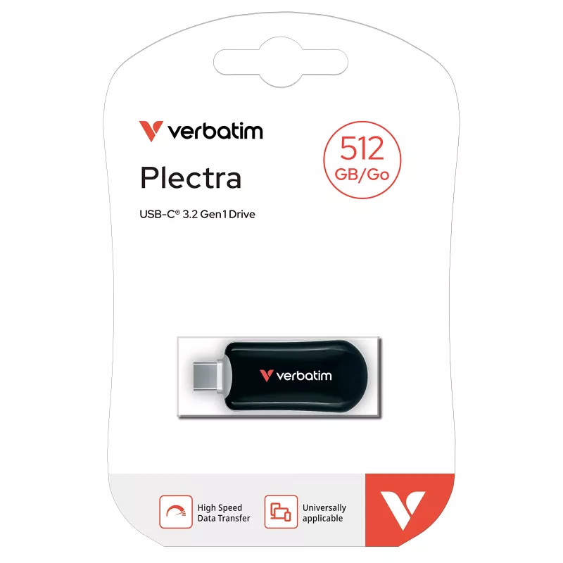 Verbatim Plectra Pen drive USB-C Preto 512 GB