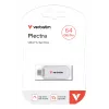 Verbatim Plectra Pen drive USB-C Branco 64 GB, 64 GB, USB Type-C, 3.2 Gen 1 (3.1 Gen 1), 100 MB/s, sem tampa, branco