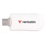 Verbatim Plectra Pen drive USB-C Branco 128 GB, 128 GB, USB Type-C, 3.2 Gen 1 (3.1 Gen 1), 100 MB/s, sem tampa, Branco