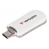 Verbatim Plectra Pen drive USB-C Branco 128 GB, 128 GB, USB Type-C, 3.2 Gen 1 (3.1 Gen 1), 100 MB/s, sem tampa, Branco