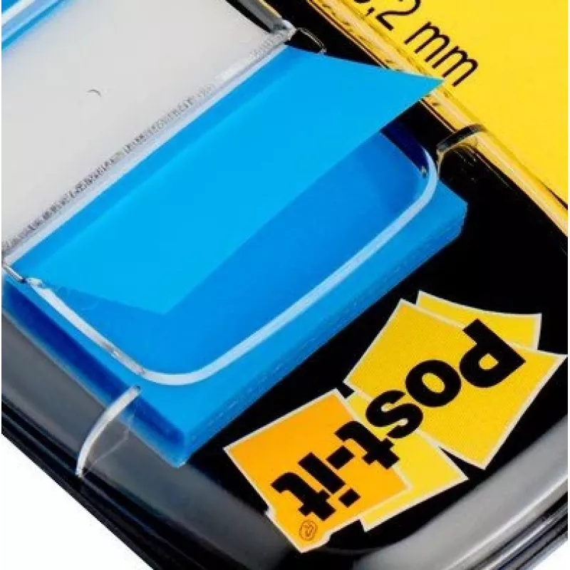 Etiqueta autoadesiva 3M I680-2 retangular removível azul 50 unid.