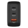Carregador Verbatim Mini GaN 65W com visor, interior, AC, 20 V, preto