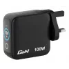 Carregador Verbatim Mini GaN 100W com visor, interior, AC, 20 V, preto