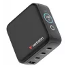Carregador Verbatim Mini GaN 140W com visor, interior, AC, 28 V, preto