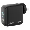 Carregador Verbatim Mini GaN 140W com visor, interior, AC, 28 V, preto