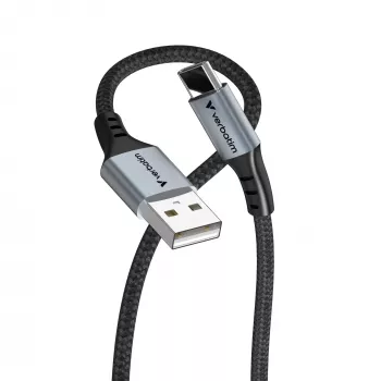 Cabo Verbatim Sync & Charge USB-A para USB-C 120 cm, 1,2 m, USB A, USB C, USB 2.0, 0,48 Gbit/s, preto
