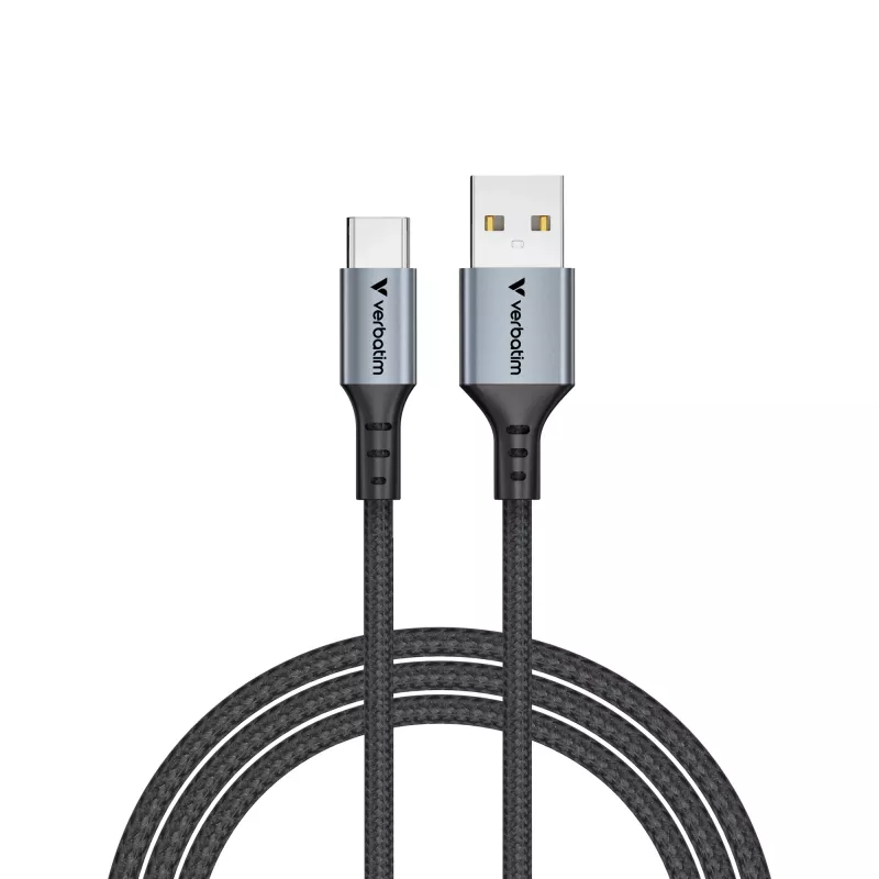 Cabo Verbatim Sync & Charge USB-A para USB-C 120 cm, 1,2 m, USB A, USB C, USB 2.0, 0,48 Gbit/s, preto