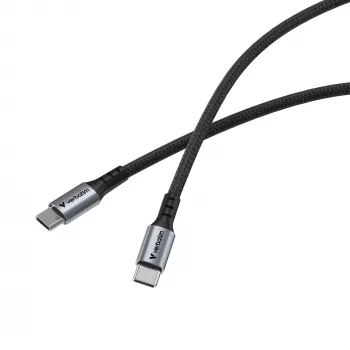 Cabo Verbatim Sync & Charge – 100W USB-C para USB-C 120 cm, 1,2 m, USB C, USB C, USB 2.0, 0,48 Gbit/s, preto