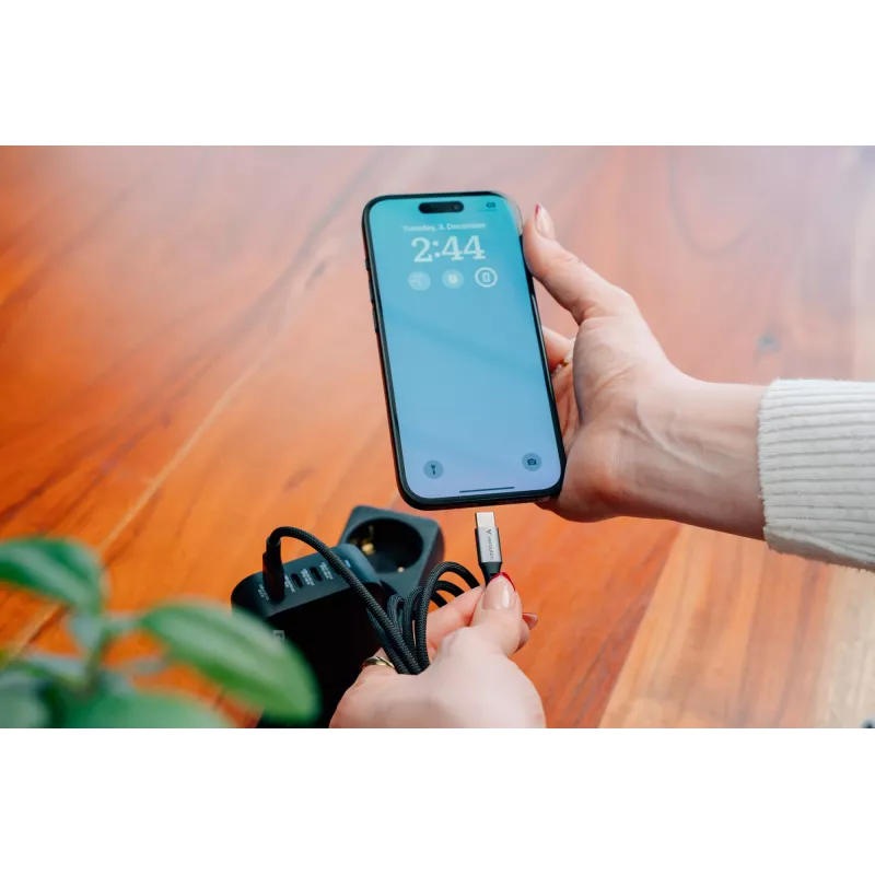 Cabo Verbatim Sync & Charge – 100W USB-C para USB-C 120 cm, 1,2 m, USB C, USB C, USB 2.0, 0,48 Gbit/s, preto