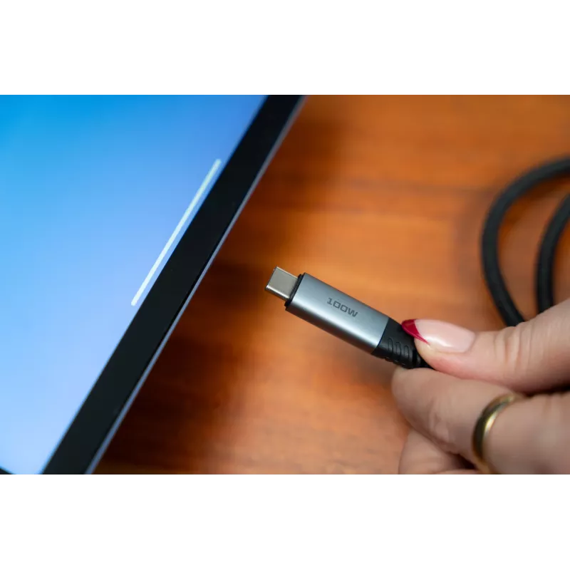 Cabo Verbatim Sync & Charge – 100W USB-C para USB-C 120 cm, 1,2 m, USB C, USB C, USB 2.0, 0,48 Gbit/s, preto