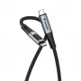Cabo Verbatim Sync & Charge USB C para USB C 100W com ecrã 120 cm, 1,2 m, USB C, USB C, USB 2.0, 0,48 Gbit/s, preto