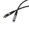 Cabo Verbatim Sync & Charge USB C para USB C 100W com ecrã 120 cm, 1,2 m, USB C, USB C, USB 2.0, 0,48 Gbit/s, preto