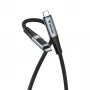 Cabo Verbatim Sync & Charge USB-C para USB-C 240W 40 Gbit/s com ecrã 120 cm