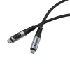 Cabo Verbatim Sync & Charge USB-C para USB-C 240W 40 Gbit/s com ecrã 120 cm
