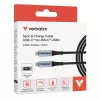 Cabo Verbatim Sync & Charge USB-C para USB-C 240W 40 Gbit/s com ecrã 120 cm