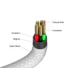 Cabo magnético Verbatim Sync & Charge - 60W USB-C para USB-C 120 cm cinzento