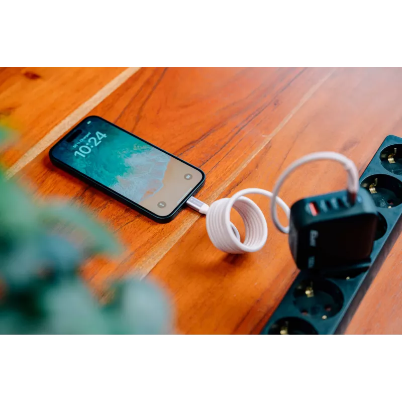 Cabo magnético Verbatim Sync & Charge - 60W USB-C para USB-C 120 cm cinzento