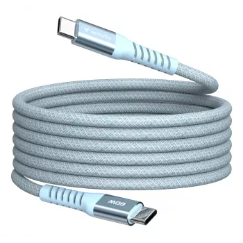 Cabo magnético Verbatim Sync & Charge – 60 W USB-C para USB-C 120 cm azul