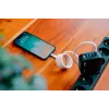 Cabo magnético Verbatim Sync & Charge - 100W USB-C para USB-C 120 cm cinzento