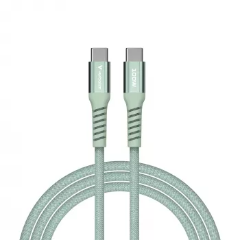 Cabo magnético Verbatim Sync & Charge - 100W USB-C para USB-C 120 cm verde