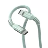 Cabo magnético Verbatim Sync & Charge - 100W USB-C para USB-C 120 cm verde