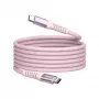 Cabo magnético Verbatim Sync & Charge – 100W USB-C para USB-C, 120 cm, rosa