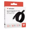 Cabo magnético Verbatim Sync & Charge – 60 W USB-C para USB-C, 120 cm, preto