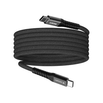 Cabo magnético Verbatim Sync & Charge – 100 W USB-C para USB-C 120 cm preto