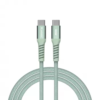 Cabo magnético Verbatim Sync & Charge - 60W USB-C para USB-C 120 cm verde