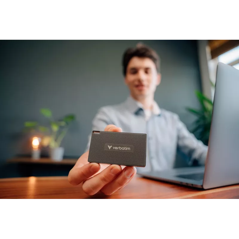 SSD Verbatim Metal Mini USB-C 3.2 Gen 2 1 TB, 1 TB, USB Type-C, USB 3.2 Gen 2x2, 2000 MB/s, 10 Gbit/s, cinzento