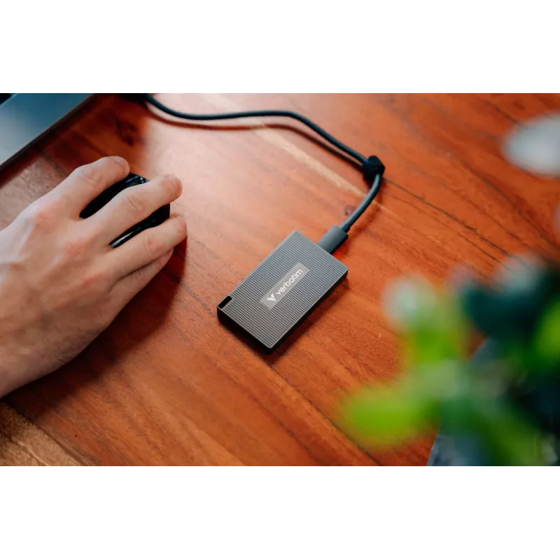 SSD Verbatim Metal Mini USB-C 3.2 Gen 2 1 TB, 1 TB, USB Type-C, USB 3.2 Gen 2x2, 2000 MB/s, 10 Gbit/s, cinzento