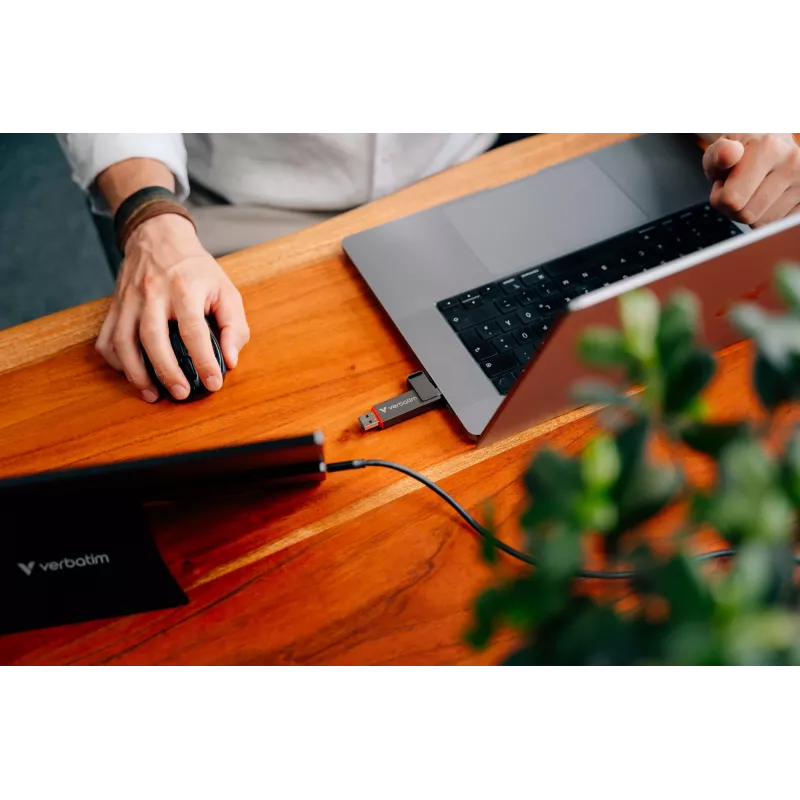 Pen USB Verbatim Dual QuickStick 512 GB USB Type-A / USB Type-C 3.2 Gen 1 (3.1 Gen 1) cinzento