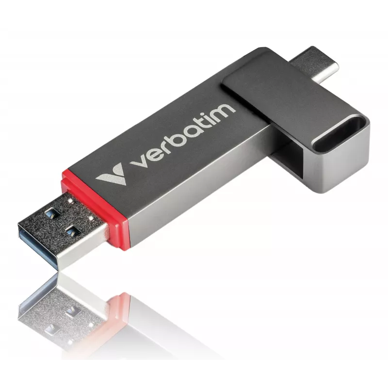 Pen USB Verbatim Dual QuickStick 512 GB USB Type-A / USB Type-C 3.2 Gen 1 (3.1 Gen 1) cinzento