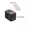 Adaptador de viagem universal Verbatim UTA-05 65W GaN III com 2 x USB-C PD e QC 4+ e 2 x portas USB-A