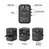 Adaptador de viagem universal Verbatim UTA-05 65W GaN III com 2 x USB-C PD e QC 4+ e 2 x portas USB-A