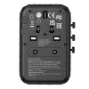 Adaptador de viagem universal Verbatim UTA-05 65W GaN III com 2 x USB-C PD e QC 4+ e 2 x portas USB-A