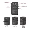 Adaptador de viagem universal Verbatim UTA-06 100W GaN III com 2 x USB-C PD e QC 4+ e 2 x portas USB-A QC 3.0